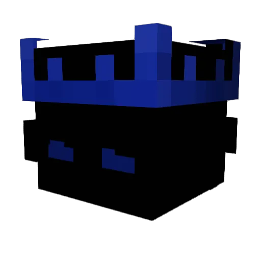 Vsealla Minecraft avatar head, 3D render