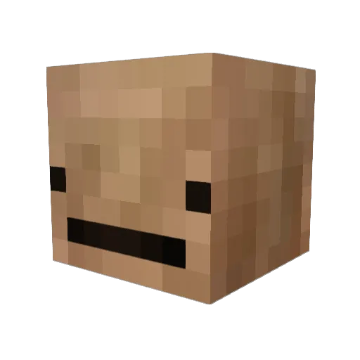 VsgRhuz Minecraft avatar head, 3D render