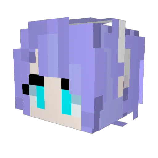 VshimamuraV Minecraft avatar head, 3D render