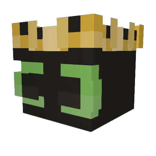 Vshus Minecraft avatar head, 3D render