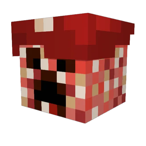 Vsix_ Minecraft avatar head, 3D render