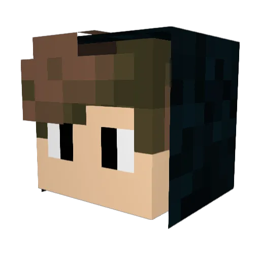 Vsongo22 Minecraft avatar head, 3D render