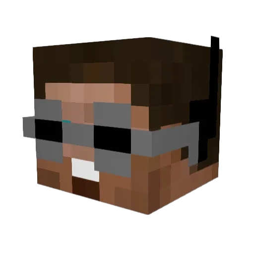 Vsy0 Minecraft avatar head, 3D render
