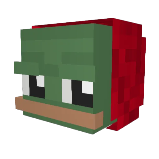 Vtec32 Minecraft avatar head, 3D render