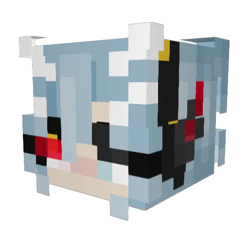 Vthik Minecraft avatar head, 3D render