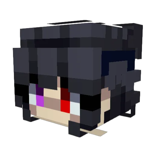 Vtoga Minecraft avatar head, 3D render