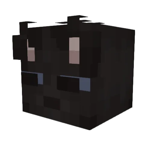 Vtrex_ Minecraft avatar head, 3D render