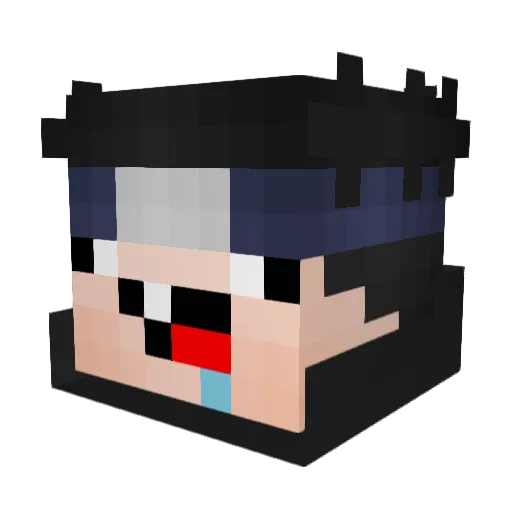 Vtvillax Minecraft avatar head, 3D render