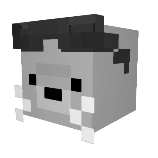 Vtyars Minecraft avatar head, 3D render