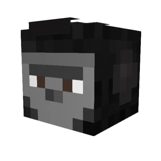VuCe7 Minecraft avatar head, 3D render
