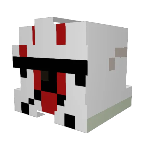 VuItra_ Minecraft avatar head, 3D render