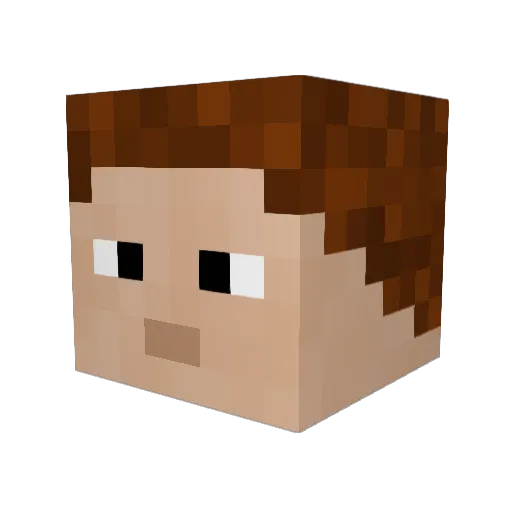 VuOrTreX Minecraft avatar head, 3D render