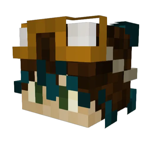 VuSeann Minecraft avatar head, 3D render