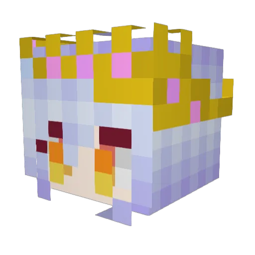 Vu_Kun Minecraft avatar head, 3D render