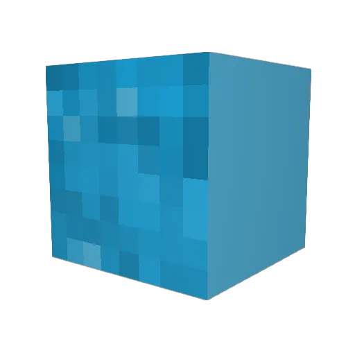 Vuai Minecraft avatar head, 3D render