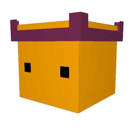 Vubrix Minecraft avatar head, 3D render