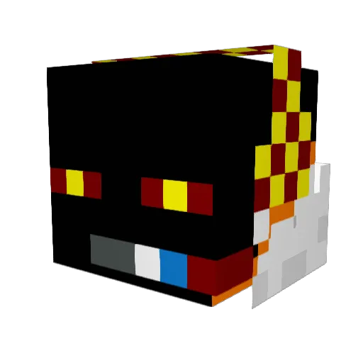 Vuckolino Minecraft avatar head, 3D render