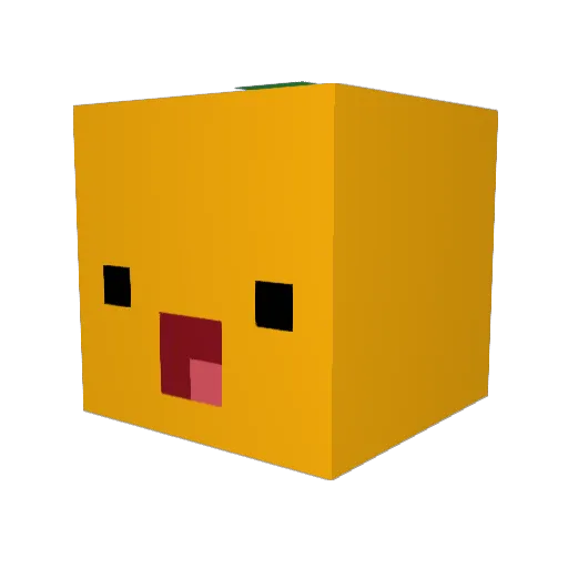Vudux28 Minecraft avatar head, 3D render