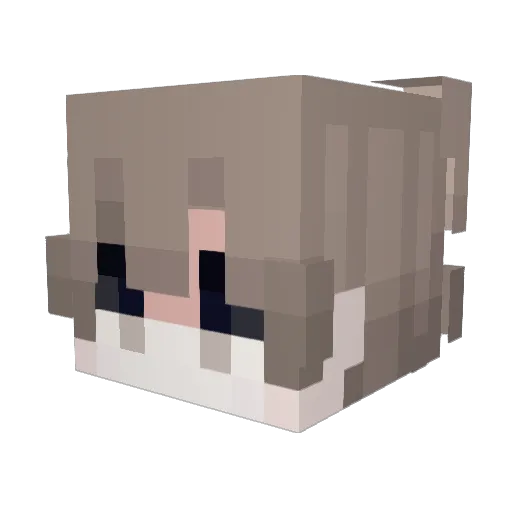 Vueltaaa Minecraft avatar head, 3D render