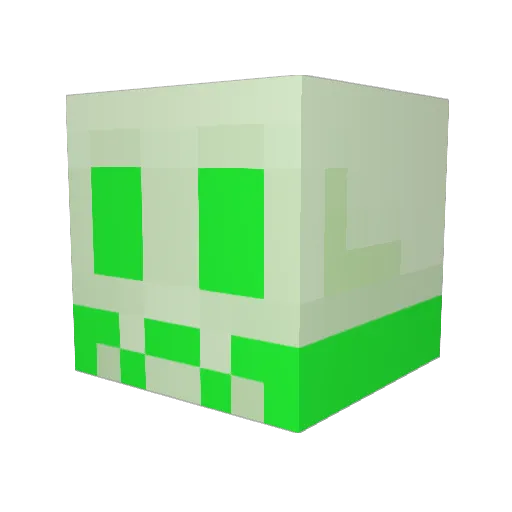 Vuerno Minecraft avatar head, 3D render