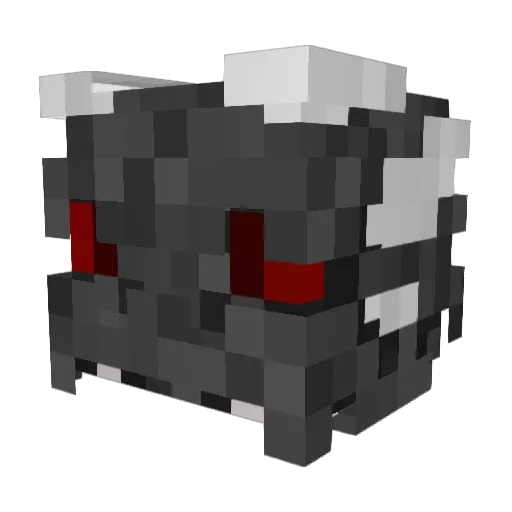 Vuk_USPITAK Minecraft avatar head, 3D render