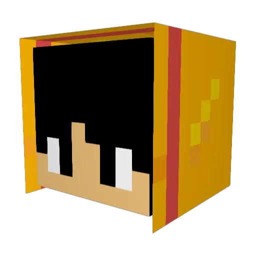 Vukovac Minecraft avatar head, 3D render