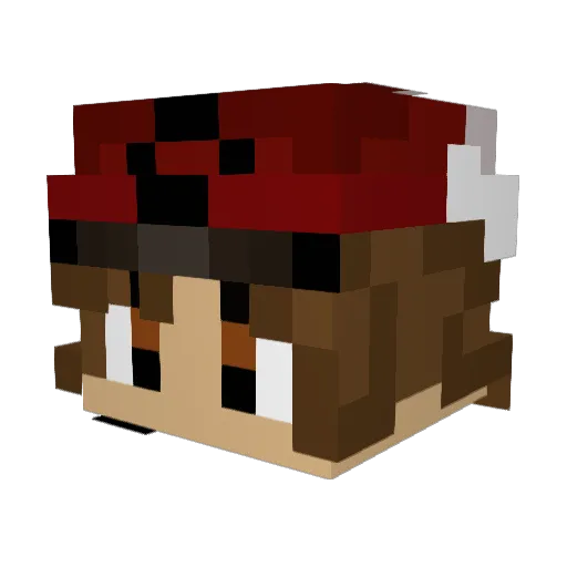 VulcanOnline Minecraft avatar head, 3D render