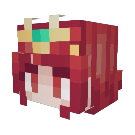 VulcanStars Minecraft avatar head, 3D render
