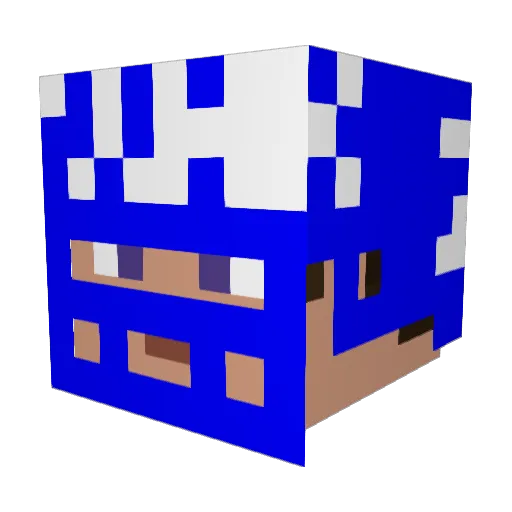VulcanXX Minecraft avatar head, 3D render