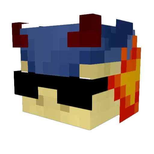 Vulcan_TheGreat Minecraft avatar head, 3D render