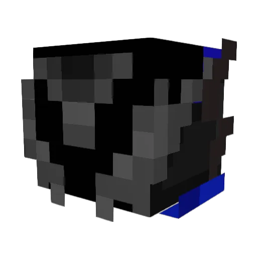 VulcidShadoe Minecraft avatar head, 3D render