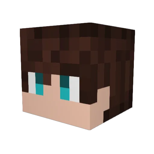 VuleKing09 Minecraft avatar head, 3D render