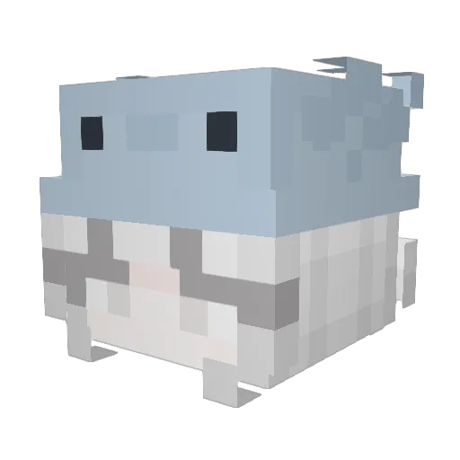 Vulgar_ Minecraft avatar head, 3D render