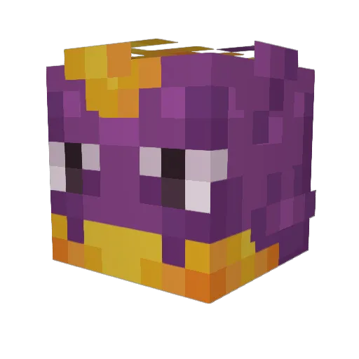 Vulim95 Minecraft avatar head, 3D render