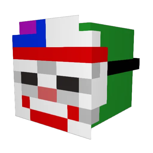 Minecraft-Avatar von VulkanVLK: Kopf als 3D-Render