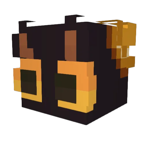 Vulkiri Minecraft avatar head, 3D render