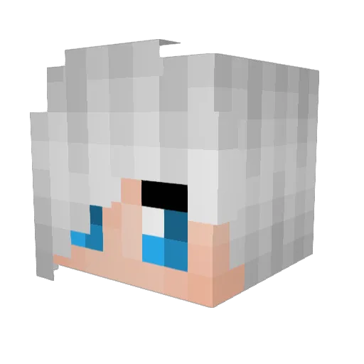 Vulkkan Minecraft avatar head, 3D render