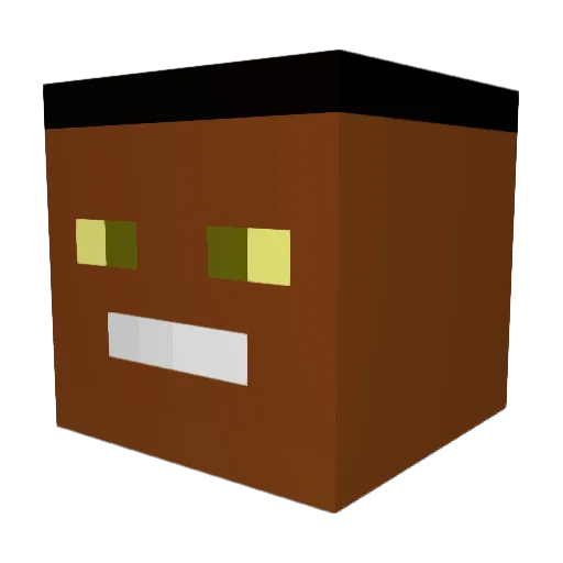 Vulkss Minecraft avatar head, 3D render