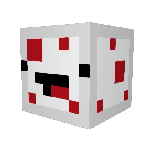 Vullcrom Minecraft avatar head, 3D render