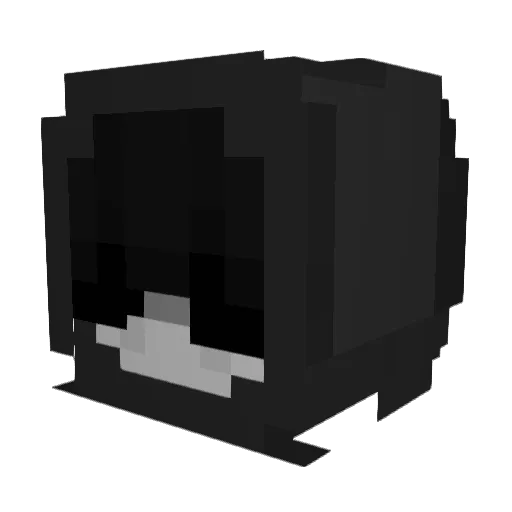Vullux Minecraft avatar head, 3D render