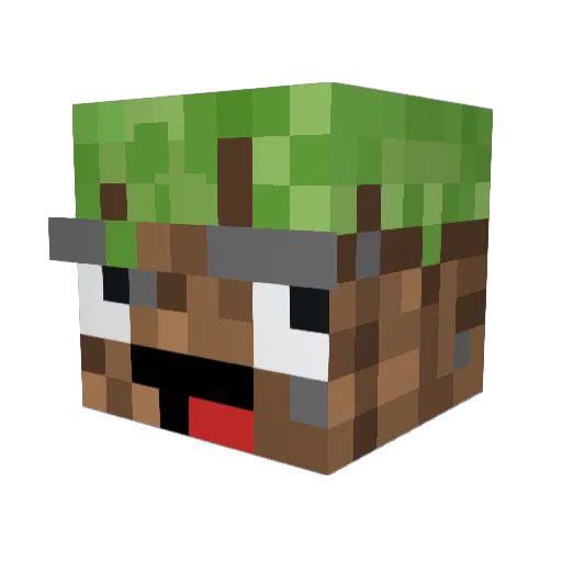Vulnado Minecraft avatar head, 3D render