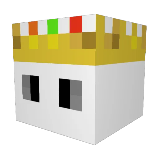 VulnerableGhost Minecraft avatar head, 3D render