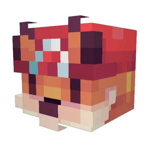 Vulpe_RF Minecraft avatar head, 3D render