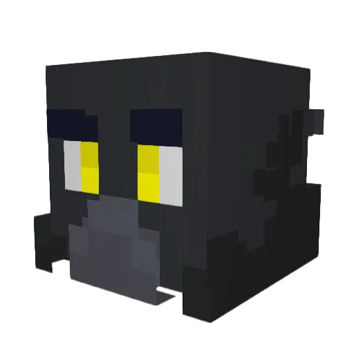 Vulpeo Minecraft avatar head, 3D render