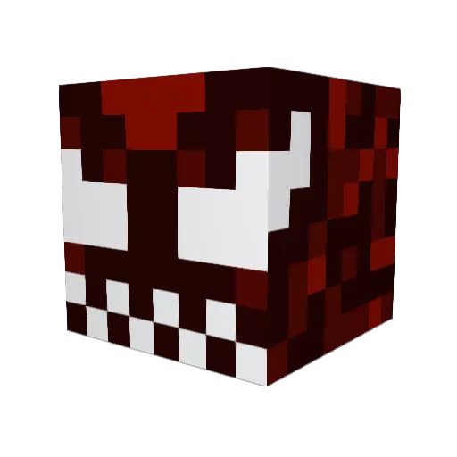 Vultre9 Minecraft avatar head, 3D render