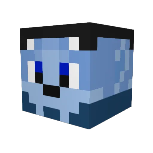 Vulturex18 Minecraft avatar head, 3D render