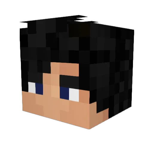 Vulturia Minecraft avatar head, 3D render