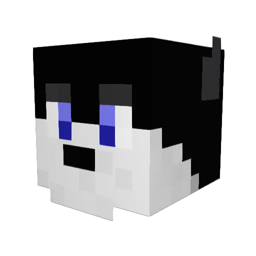 Vulusmaximus Minecraft avatar head, 3D render