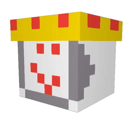 Vunagets Minecraft avatar head, 3D render