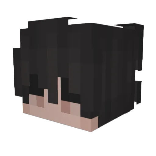 Vunks Minecraft avatar head, 3D render